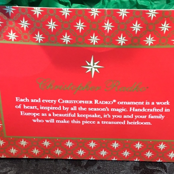 RADKO Snowy Sweetheart Glass Christmas Ornament - Picture 14 of 16